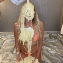 Slimed Models: Blonde Hottie Slimed for the First Time