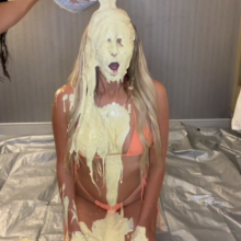 Slimed Models: Blonde Hottie Slimed for the First Time