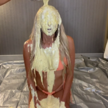 Slimed Models: Blonde Hottie Slimed for the First Time