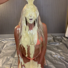 Slimed Models: Blonde Hottie Slimed for the First Time