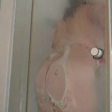 Darkabyss445: Soapy Shower Dildo Blowjob