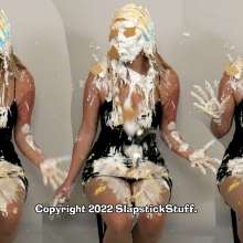 SlapstickStuff: Newbie Amber is The New Cake Tester!  Both Scenes Edited!