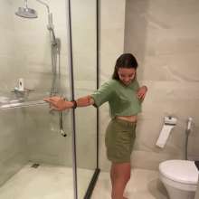 WetPlace: Stunning Anny Taking Shower In Bathroom