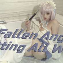 RSSRuinStreetStyle: Angelic Cute Asian Cosplay Girl Getting Full Wet in Bathtub