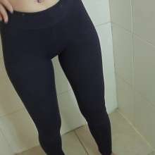 lovingmessy4you: Wetlook in the Shower Wearing Black Yoga Pants