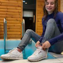 Wet Live Team: Wettest Reebok in Anastasia's Life in a Warm Coat!  Full Part