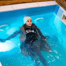 Wet Live Team: Wettest Reebok in Anastasia's Life in a Warm Coat!  Full Part