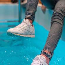 Wet Live Team: Wettest Reebok in Anastasia's Life in a Warm Coat!  Full Part