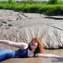 DungeonMasterOne: Two girls in the mud in Adidas "Badge Of Sport" skin-tight leggings!