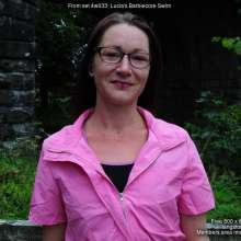 DungeonMasterOne: Lucia goes swimming in a pink Barbiecore boilersuit!