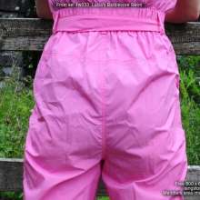 DungeonMasterOne: Lucia goes swimming in a pink Barbiecore boilersuit!