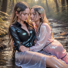 Wetmaxiskirts: Glamour AI Wetlook (Model: Edge of Realism)