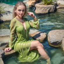 Wetmaxiskirts: Glamour AI Wetlook (Model: Edge of Realism)