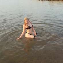 WetPlace: Beautiful Eileen Schoolgirl In The River