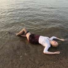 WetPlace: Beautiful Eileen Schoolgirl In The River