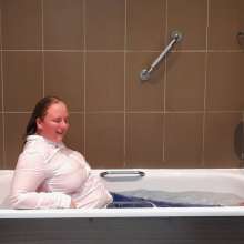 CheekyLuna: CheekyLuna's Bath Time In Tight Jeans And White Blouse