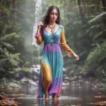 Wetmaxiskirts: Glamour AI Wetlook (Model: Edge of Realism)