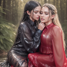 Wetmaxiskirts: Glamour AI Wetlook (Model: Edge of Realism)