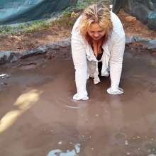 Darkabyss445: Formal Evening Clothes Destroyed in Mud