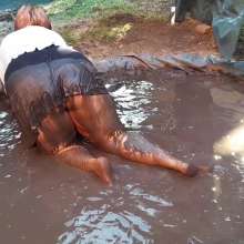 Darkabyss445: Formal Evening Clothes Destroyed in Mud