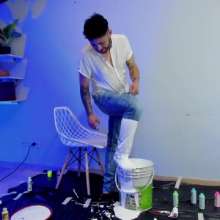 MessyGuys: Limited Time: Liam Dips His Head in an Paint Bucket
