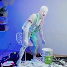 MessyGuys: Limited Time: Liam Dips His Head in an Paint Bucket