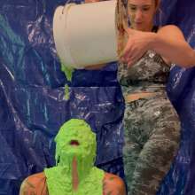 Slimed Models: Lynne Gets an Extra Thick, Extra Nasty Slime Butt Naked!