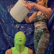 Slimed Models: Lynne Gets an Extra Thick, Extra Nasty Slime Butt Naked!