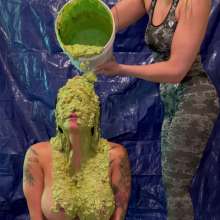 Slimed Models: Lynne Gets Slopped With Leftovers