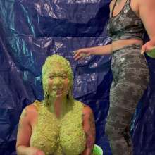 Slimed Models: Lynne Gets Slopped With Leftovers