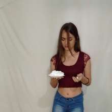 RevSlymsford: Maddison's 1st Time Getting Pied