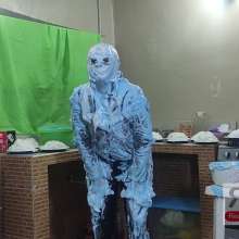 Ready2Wam Studio: Monica Gets A Lots Of Pies And Slime in Leather Outfit