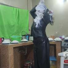 Ready2Wam Studio: Monica Gets A Lots Of Pies And Slime in Leather Outfit