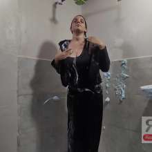Ready2Wam Studio: Monica Got Wet After Heavy Mess In Leather