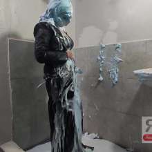 Ready2Wam Studio: Monica Got Wet After Heavy Mess In Leather