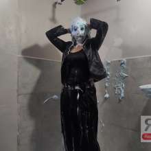 Ready2Wam Studio: Monica Got Wet After Heavy Mess In Leather