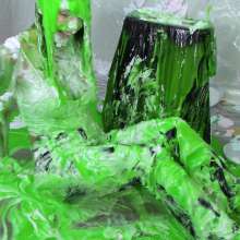 Miss Nicole: Phoebe Is Green Slimed and Pied in Tight Leather Pants