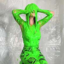 Miss Nicole: Phoebe Is Green Slimed and Pied in Tight Leather Pants