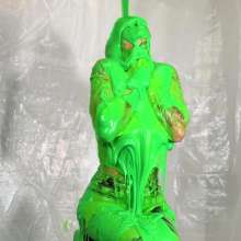 Miss Nicole: Phoebe Is Green Slimed and Pied in Tight Leather Pants