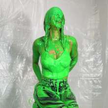 Miss Nicole: Phoebe Is Green Slimed and Pied in Tight Leather Pants