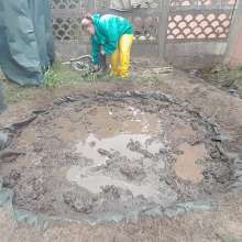 Darkabyss445: PVC Rainwear and Wellies in the Mud