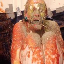 DuckDuckWam: Sitting Submissive Slut Blasted with Mess--Very Gross