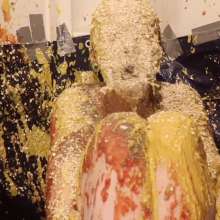 DuckDuckWam: Sitting Submissive Slut Blasted with Mess--Very Gross