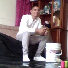 MessyGuys: Valentino, Hot Latino, Submerges His Head in Paint + Naked