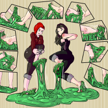 WickedViky: Viky stuck with a friend