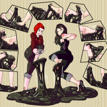 WickedViky: Viky stuck with a friend