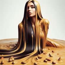 splathair2020: AI Women and Peanut Butter