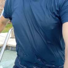 Chuck M: Wet jeans and T-shirt