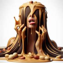 splathair2020: AI Women and Peanut Butter