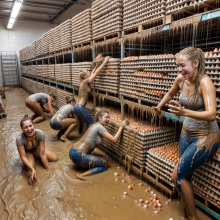Bobographer: Mudslide--The Movie--scene six--The Egg Warehouse
